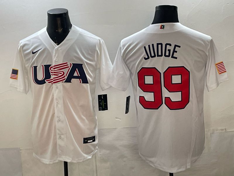 Men 2026 World Cub USA #99 Judge white Nike MLB Jersey style 01->more jerseys->MLB Jersey
